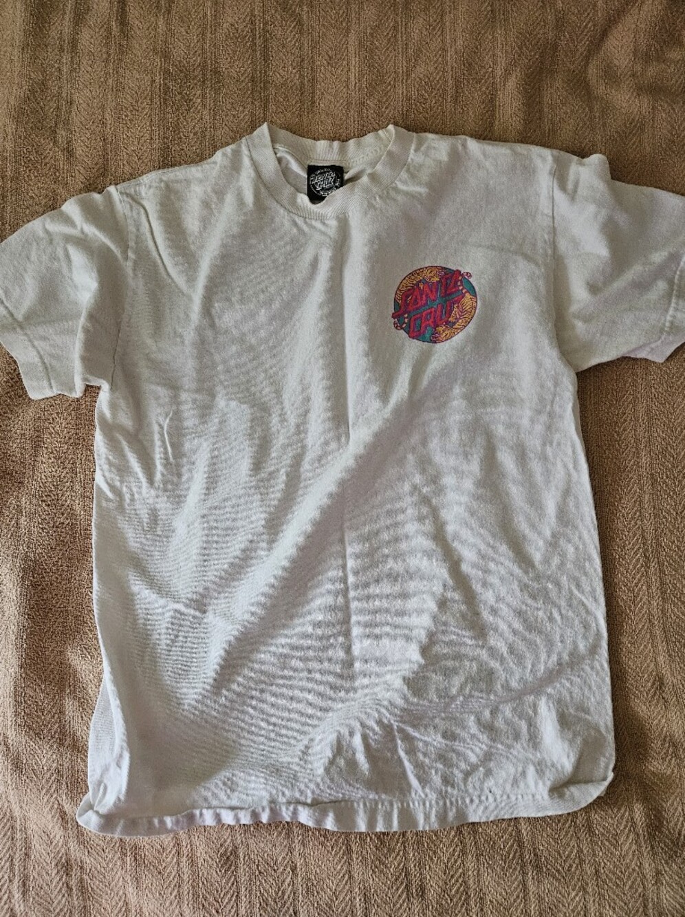 White Mens Graphic Santa Cruz Tee